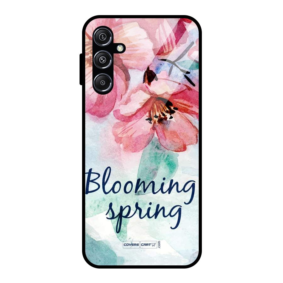 Blooming Spring Glass Back Case for Galaxy M34 5G