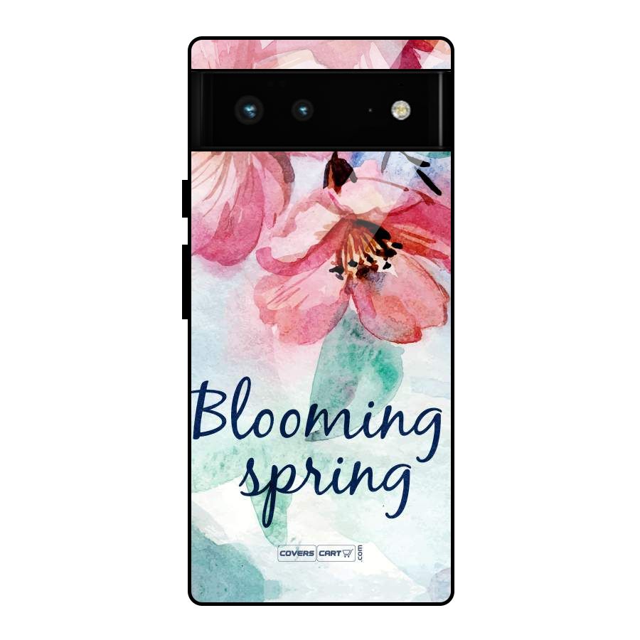 Blooming Spring Glass Back Case for Google Pixel 6