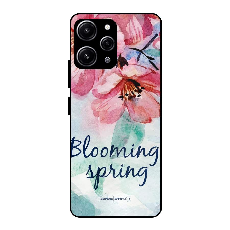 Blooming Spring Glass Back Case for Redmi 12 4G