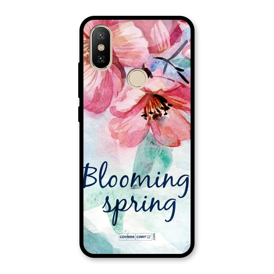 Blooming Spring Glass Back Case for Redmi A2