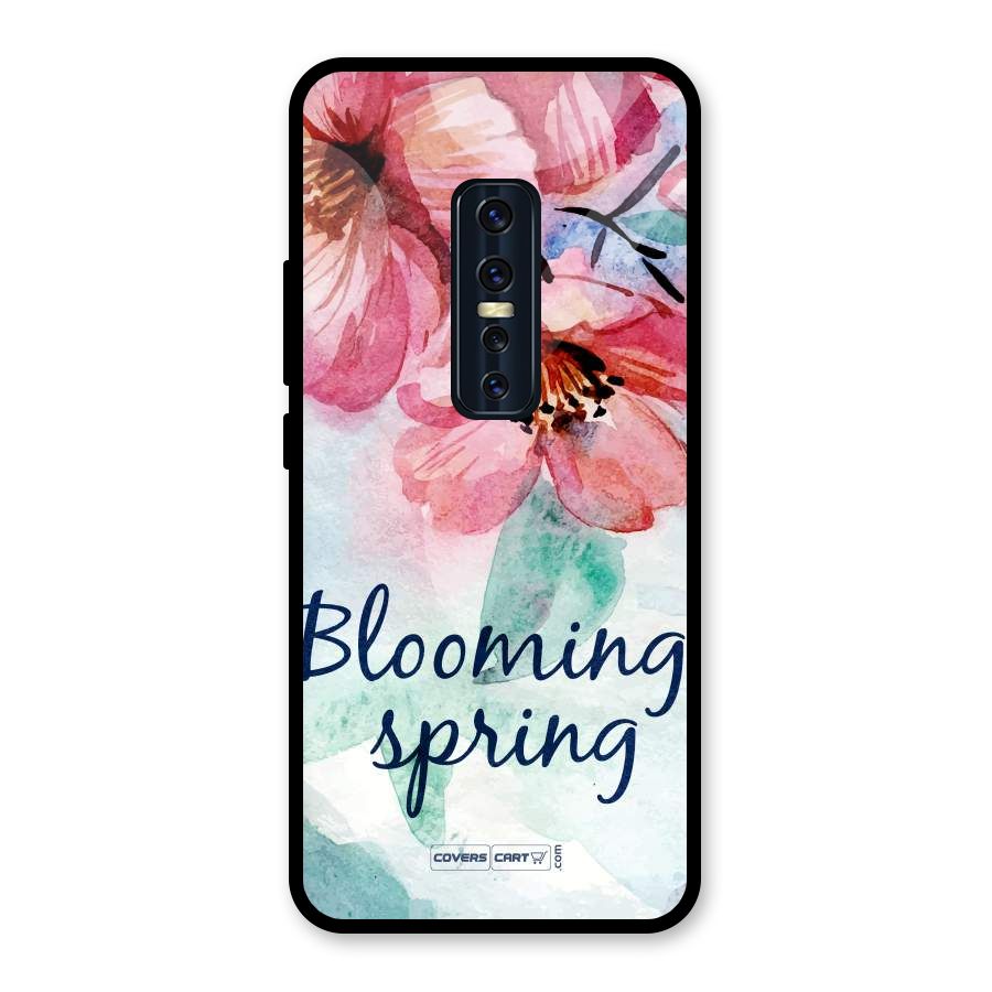 Blooming Spring Glass Back Case for Vivo V17 Pro