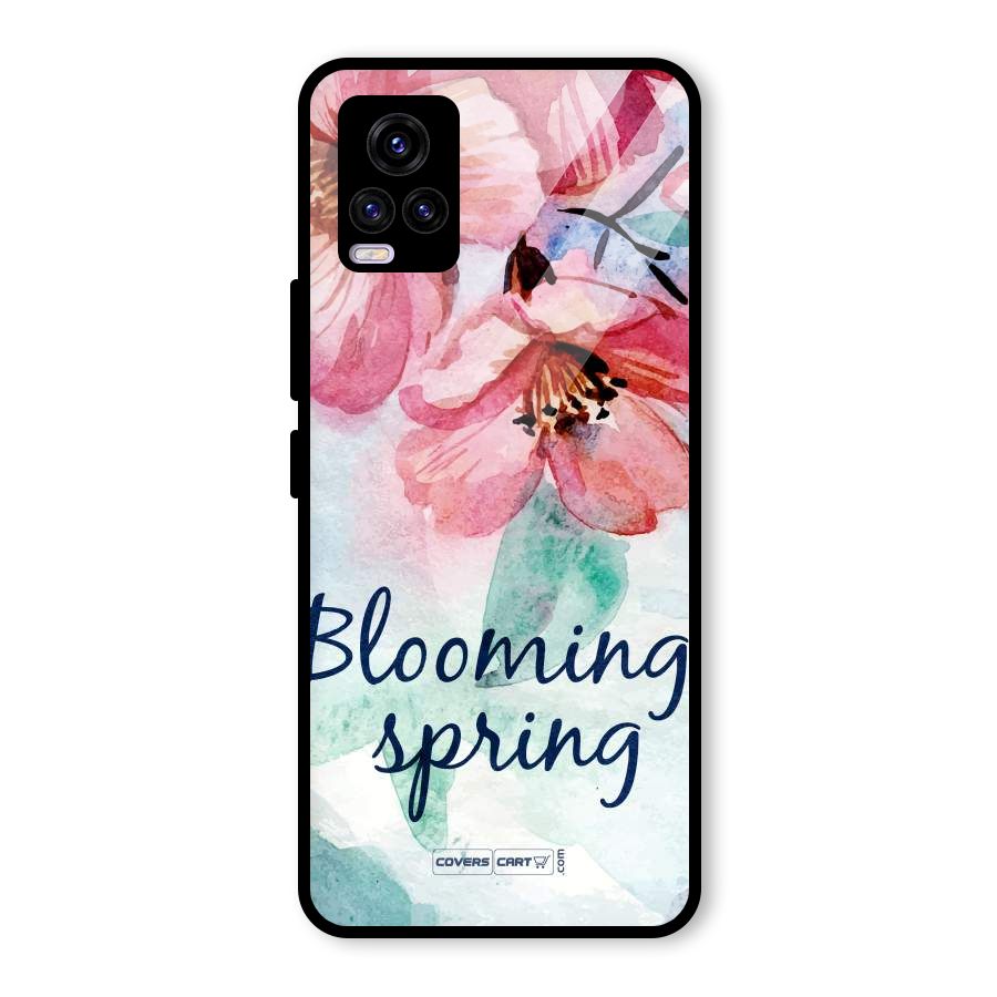 Blooming Spring Glass Back Case for Vivo V20 2021