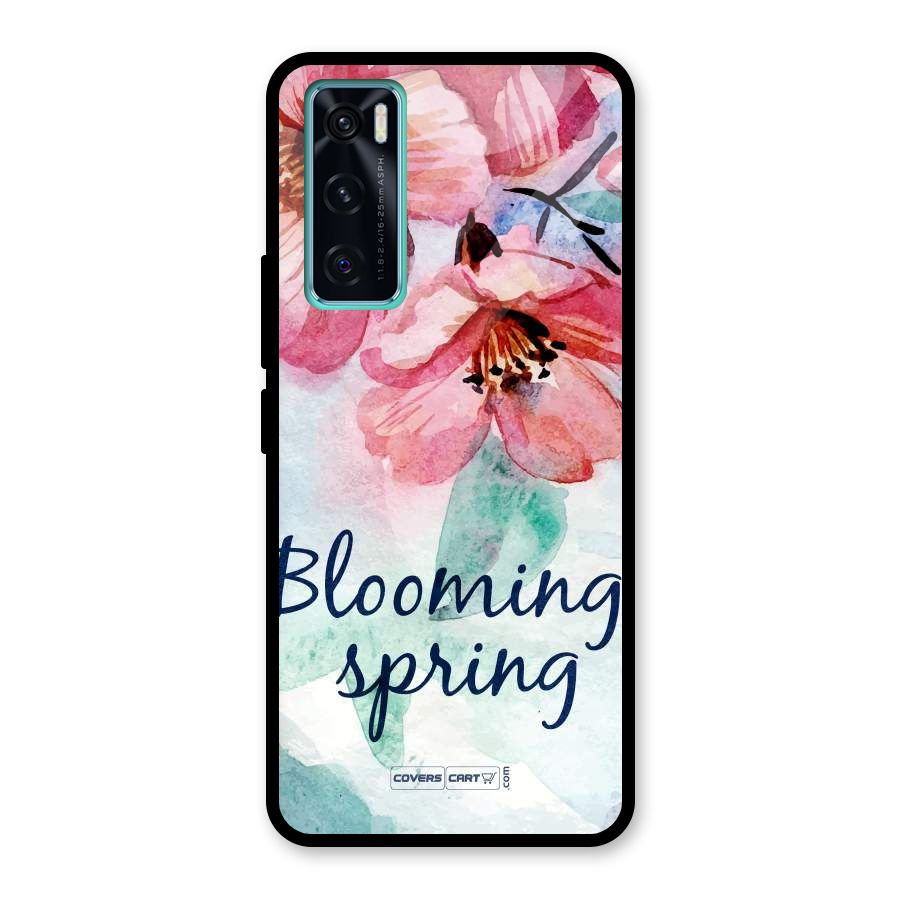 Blooming Spring Glass Back Case for Vivo V20 SE