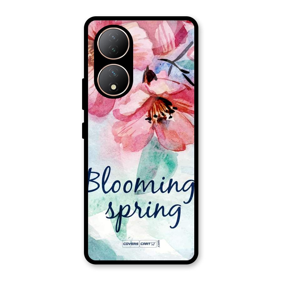 Blooming Spring Glass Back Case for Vivo Y100A