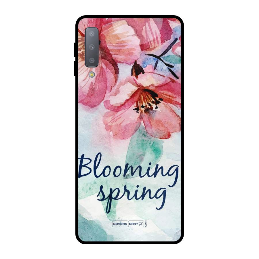 Blooming Spring Metal Back Case for Galaxy A7 (2018)