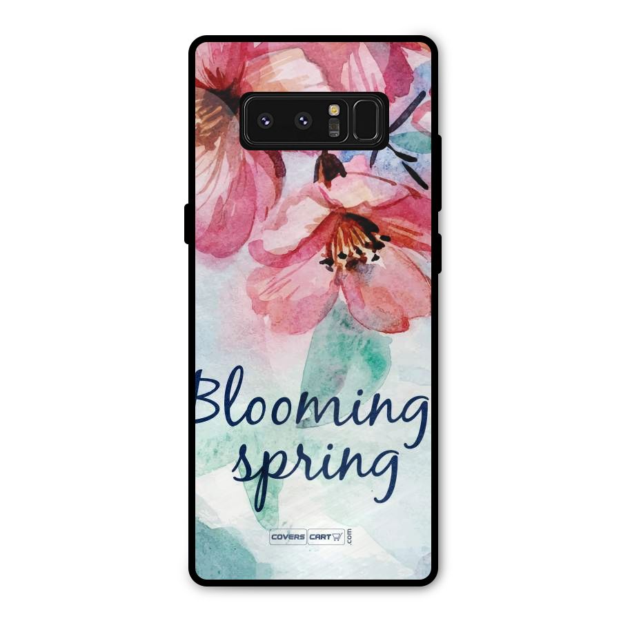 Blooming Spring Metal Back Case for Galaxy Note 8