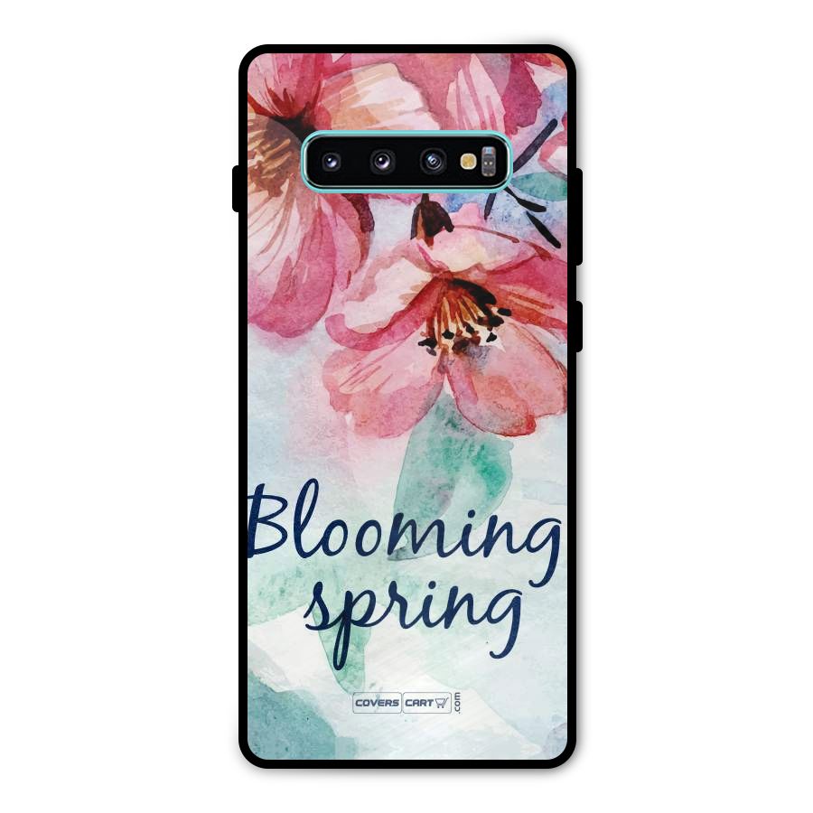 Blooming Spring Metal Back Case for Galaxy S10 Plus