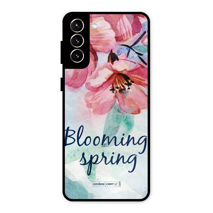 Blooming Spring Metal Back Case for Galaxy S21 Plus