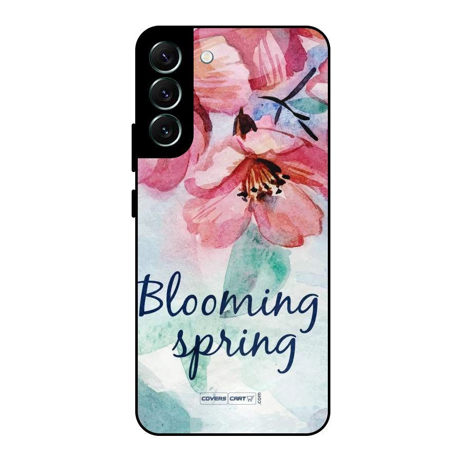 Blooming Spring Metal Back Case for Galaxy S22 Plus 5G