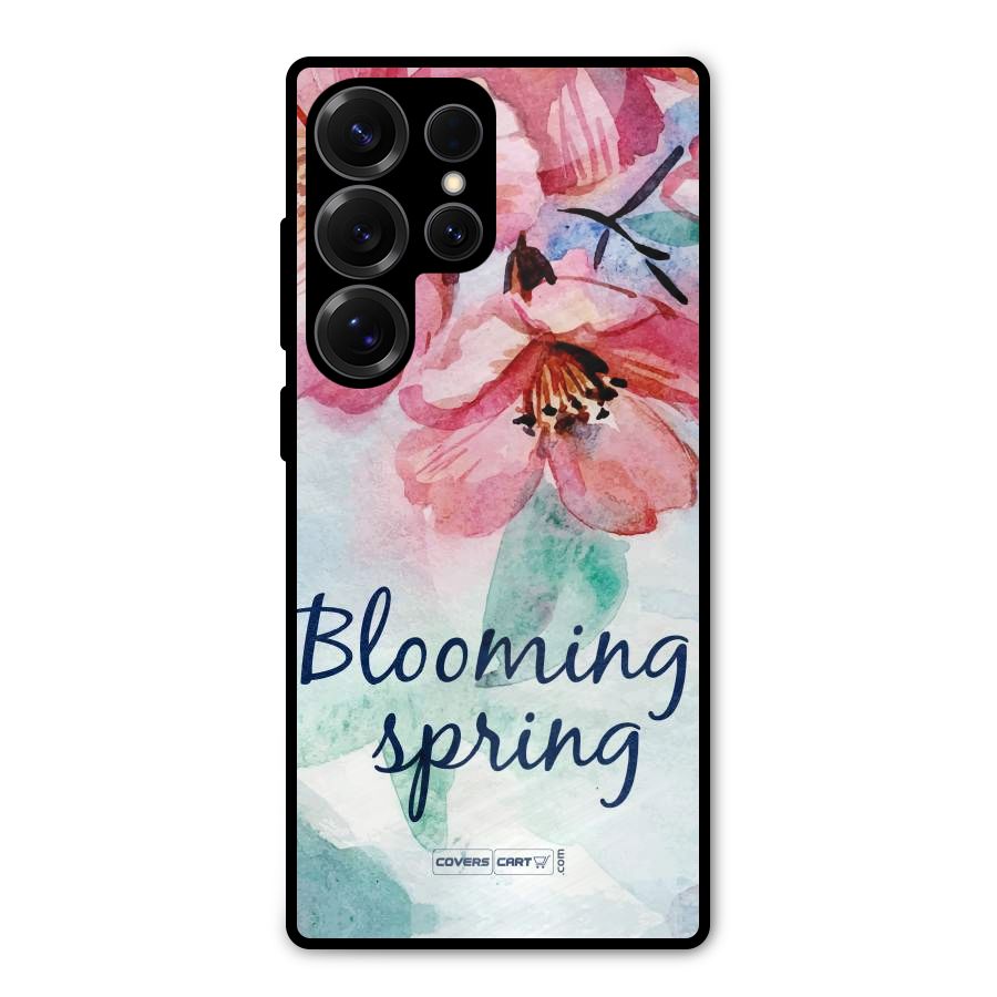 Blooming Spring Metal Back Case for Galaxy S25 Ultra
