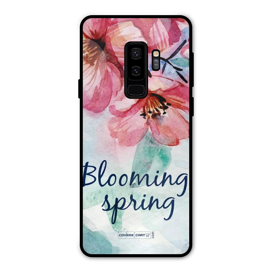 Blooming Spring Metal Back Case for Galaxy S9 Plus