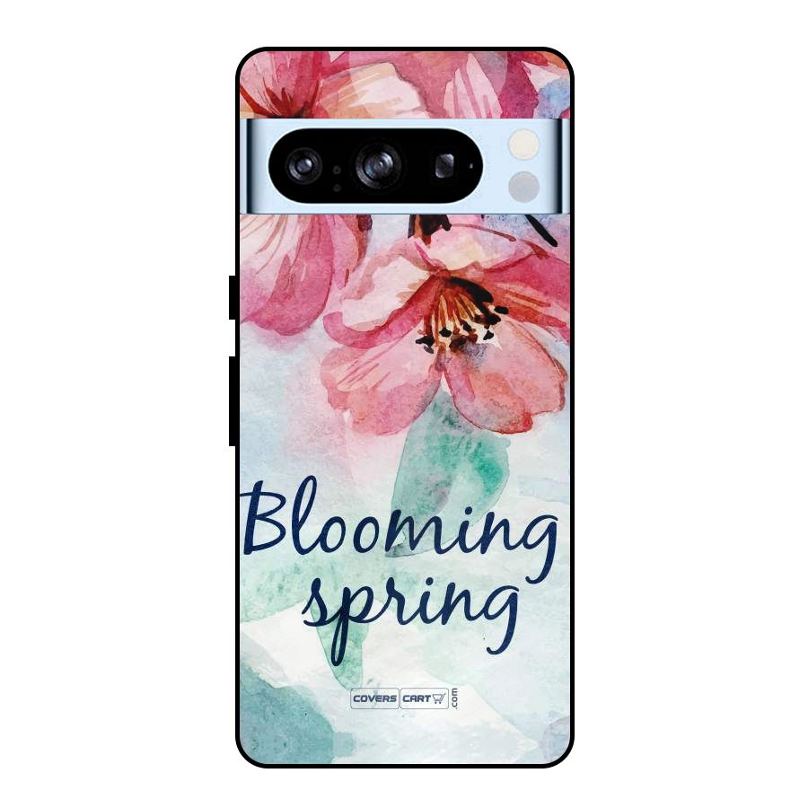 Blooming Spring Metal Back Case for Google Pixel 8 Pro