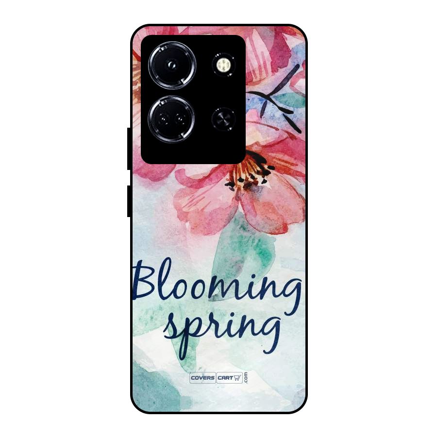 Blooming Spring Metal Back Case for Infinix Note 30 5G