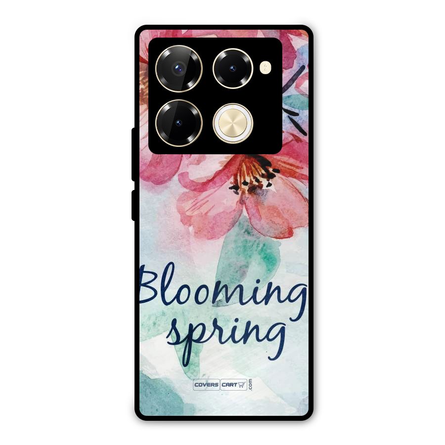 Blooming Spring Metal Back Case for Infinix Note 40 Pro Plus