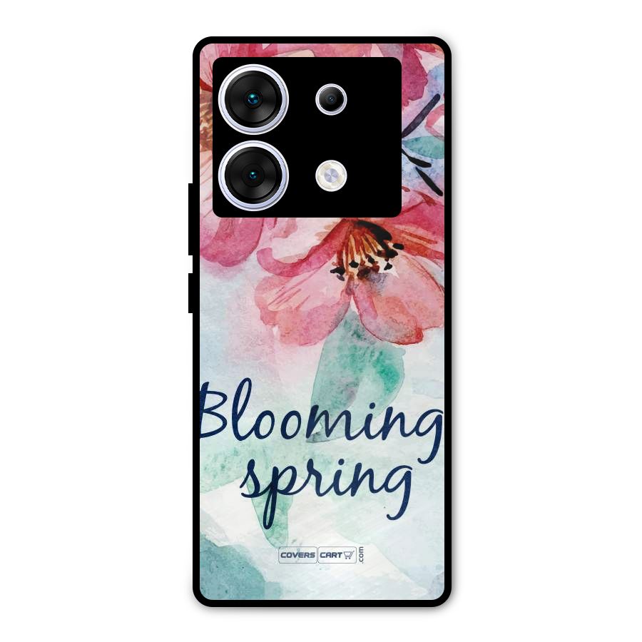 Blooming Spring Metal Back Case for Infinix Zero 30 5G