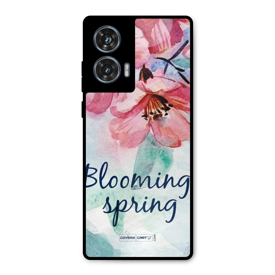 Blooming Spring Metal Back Case for Motorola Edge 50 Fusion