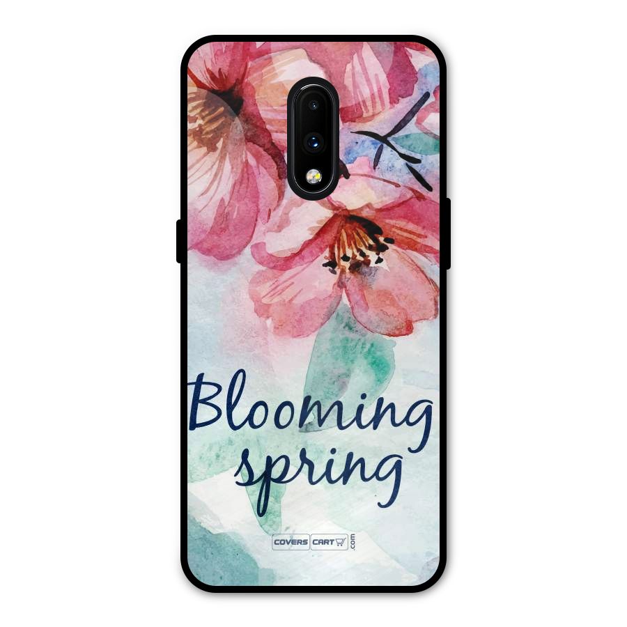 Blooming Spring Metal Back Case for OnePlus 7