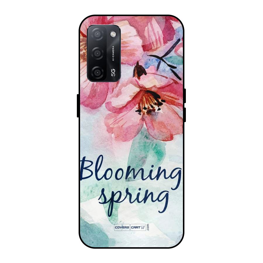 Blooming Spring Metal Back Case for Oppo A53s 5G