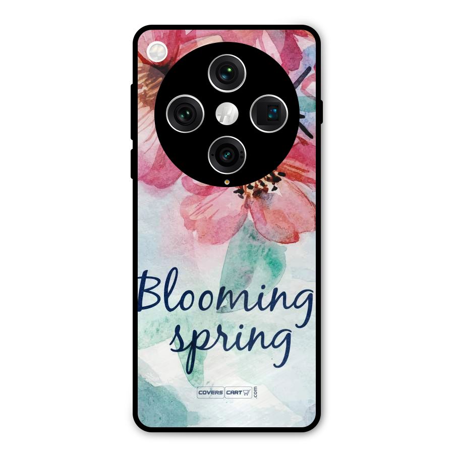 Blooming Spring Metal Back Case for Oppo Find X8 Pro