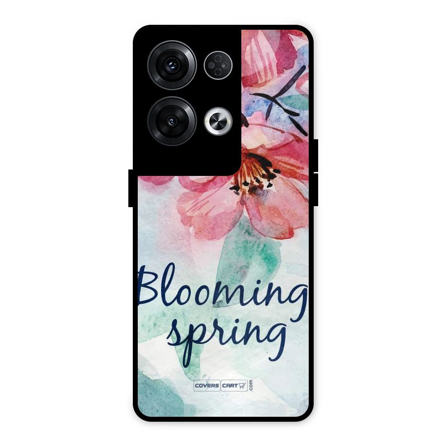 Blooming Spring Metal Back Case for Oppo Reno8 Pro 5G