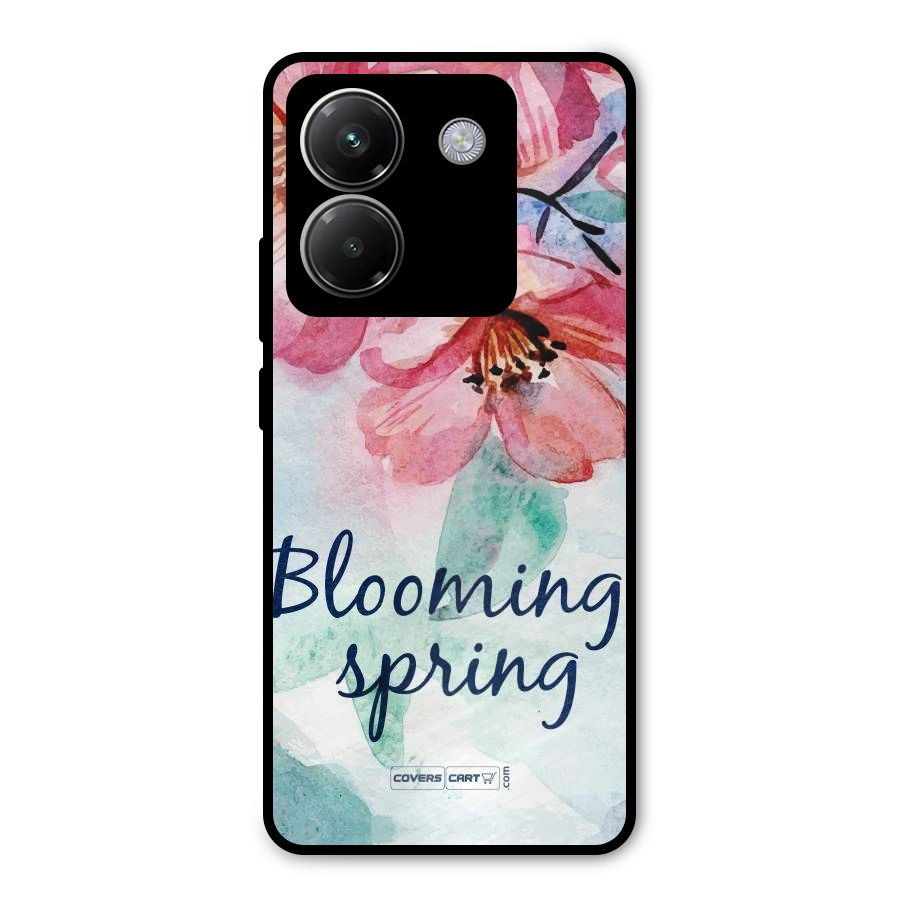 Blooming Spring Metal Back Case for Poco M7 Pro 5G