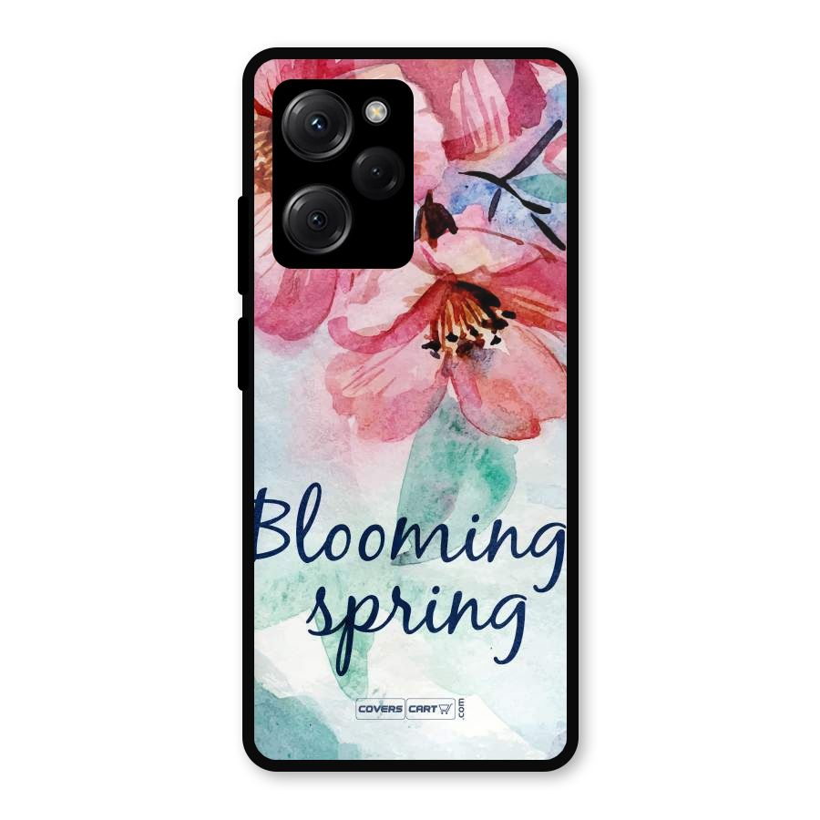 Blooming Spring Metal Back Case for Poco X5 Pro