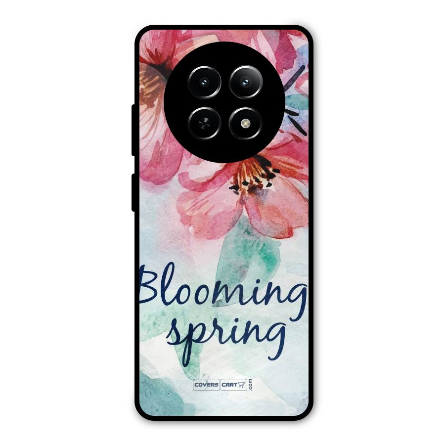 Blooming Spring Metal Back Case for Realme Narzo 70x 5G