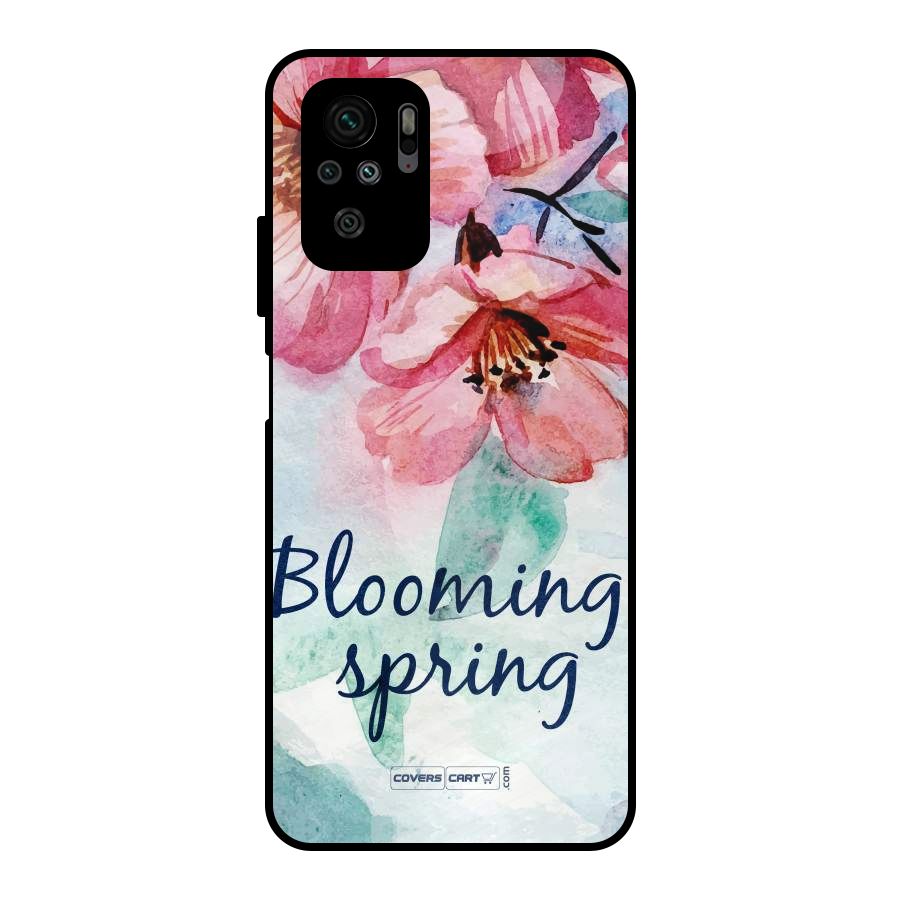 Blooming Spring Metal Back Case for Redmi Note 10S