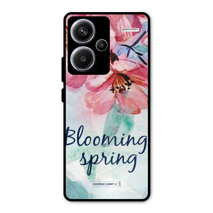 Blooming Spring Metal Back Case for Redmi Note 13 Pro Plus