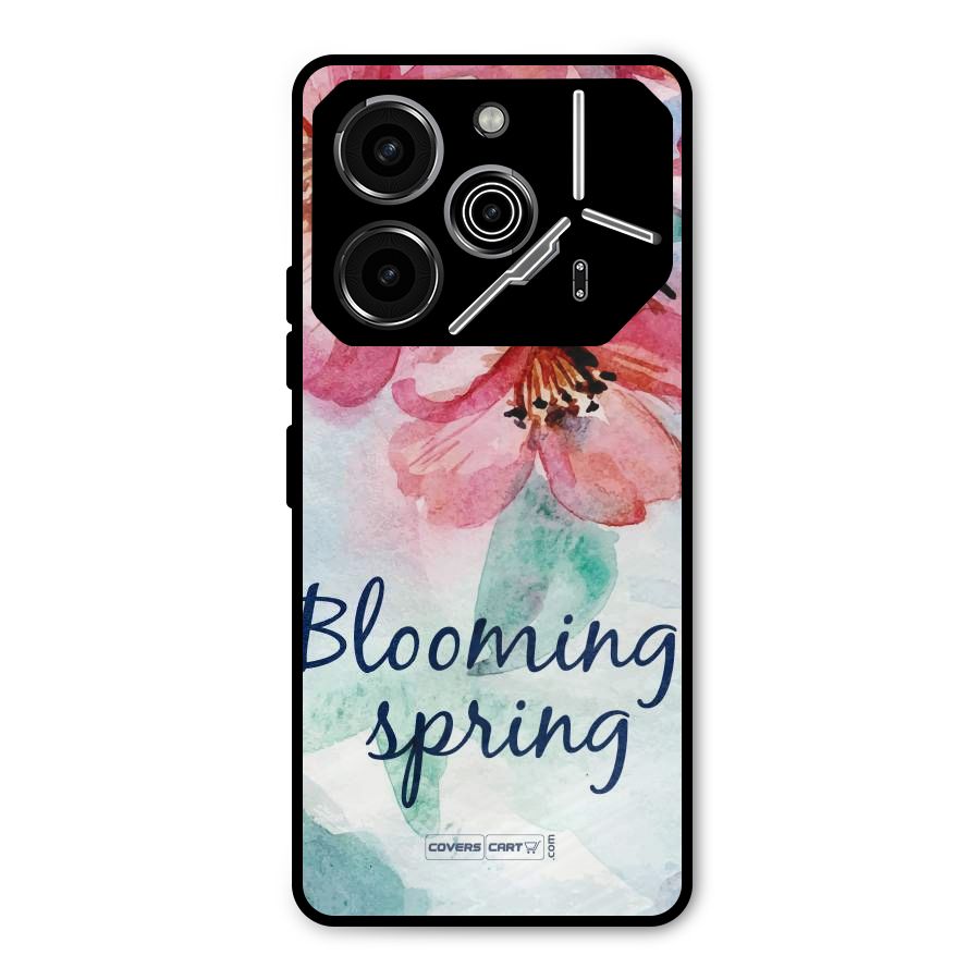 Blooming Spring Metal Back Case for Tecno Pova 6 Pro