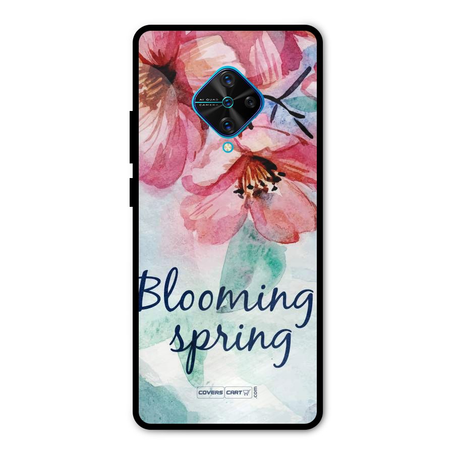 Blooming Spring Metal Back Case for Vivo S1 Pro