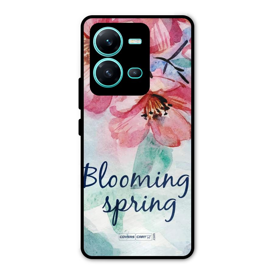 Blooming Spring Metal Back Case for Vivo V25