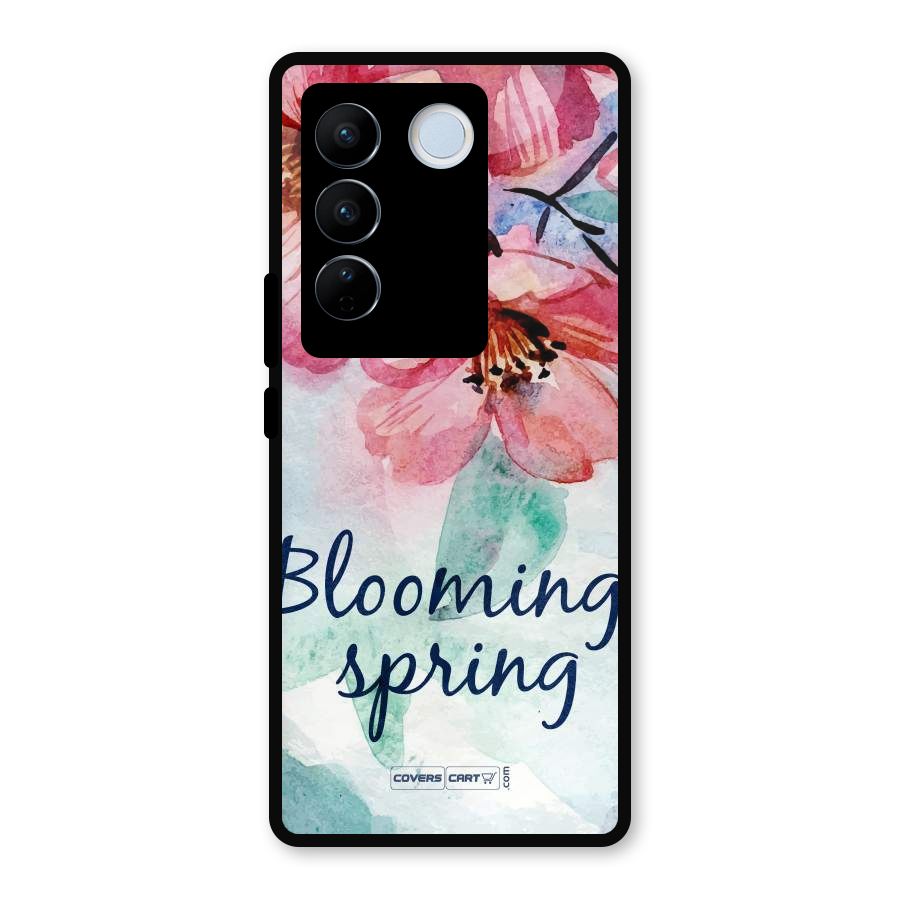 Blooming Spring Metal Back Case for Vivo V27