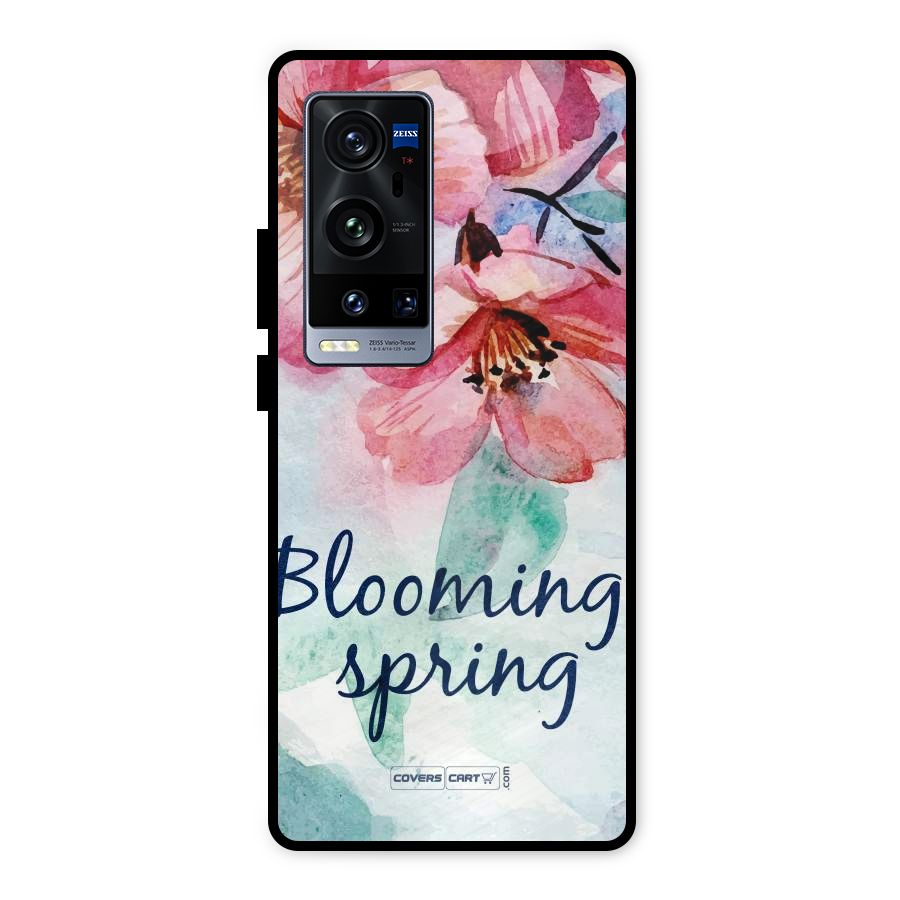 Blooming Spring Metal Back Case for Vivo X60 Pro Plus