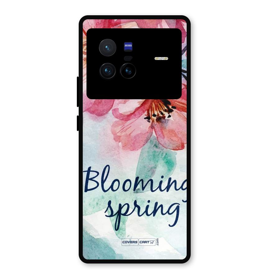 Blooming Spring Metal Back Case for Vivo X80