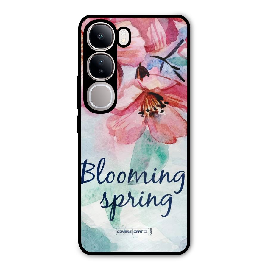 Blooming Spring Metal Back Case for Vivo Y300