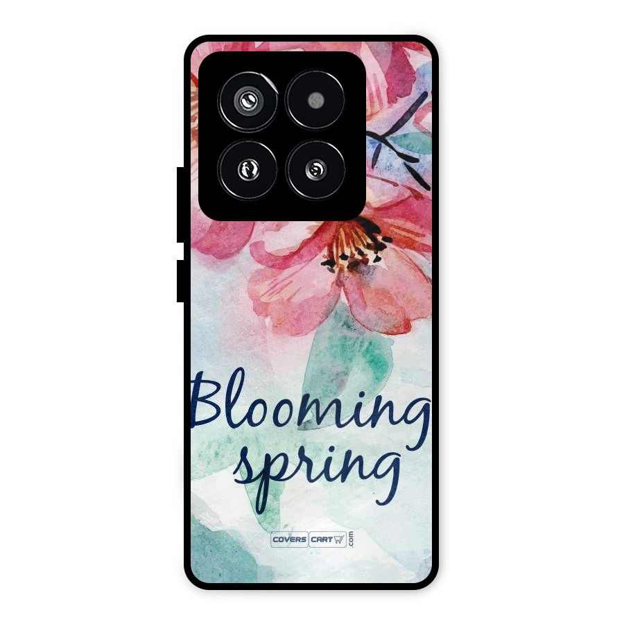 Blooming Spring Metal Back Case for Xiaomi 14 Pro