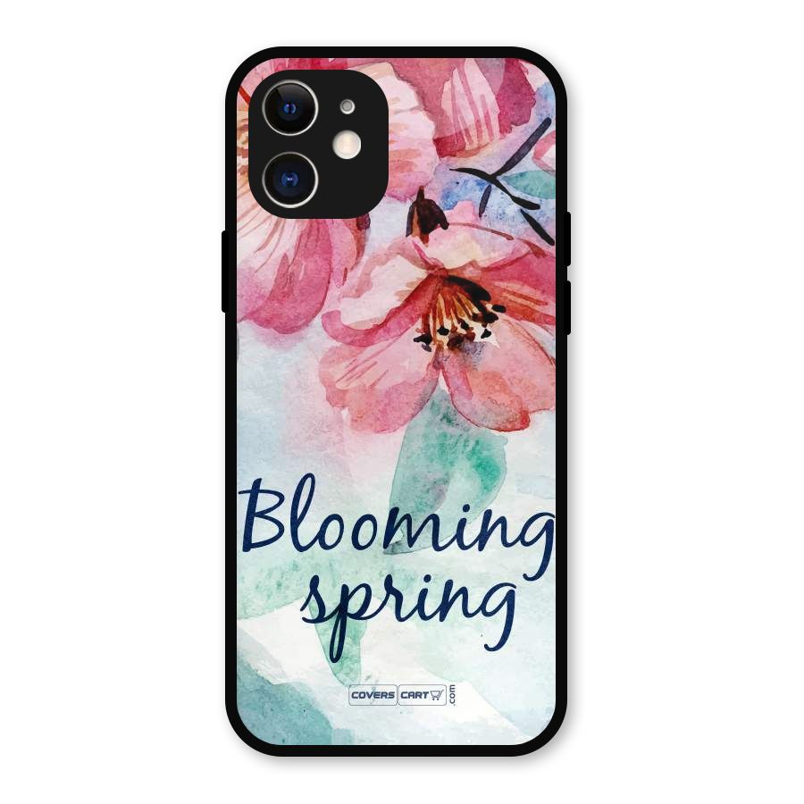 Blooming Spring Metal Back Case for iPhone 12