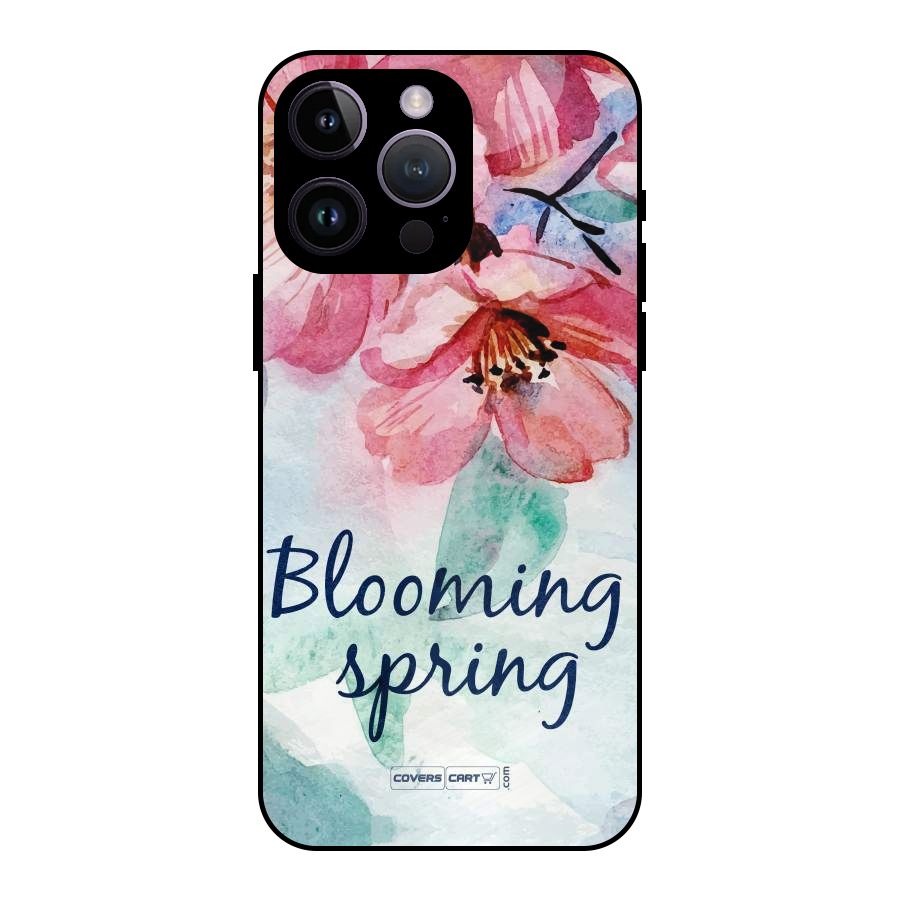Blooming Spring Metal Back Case for iPhone 14 Pro Max