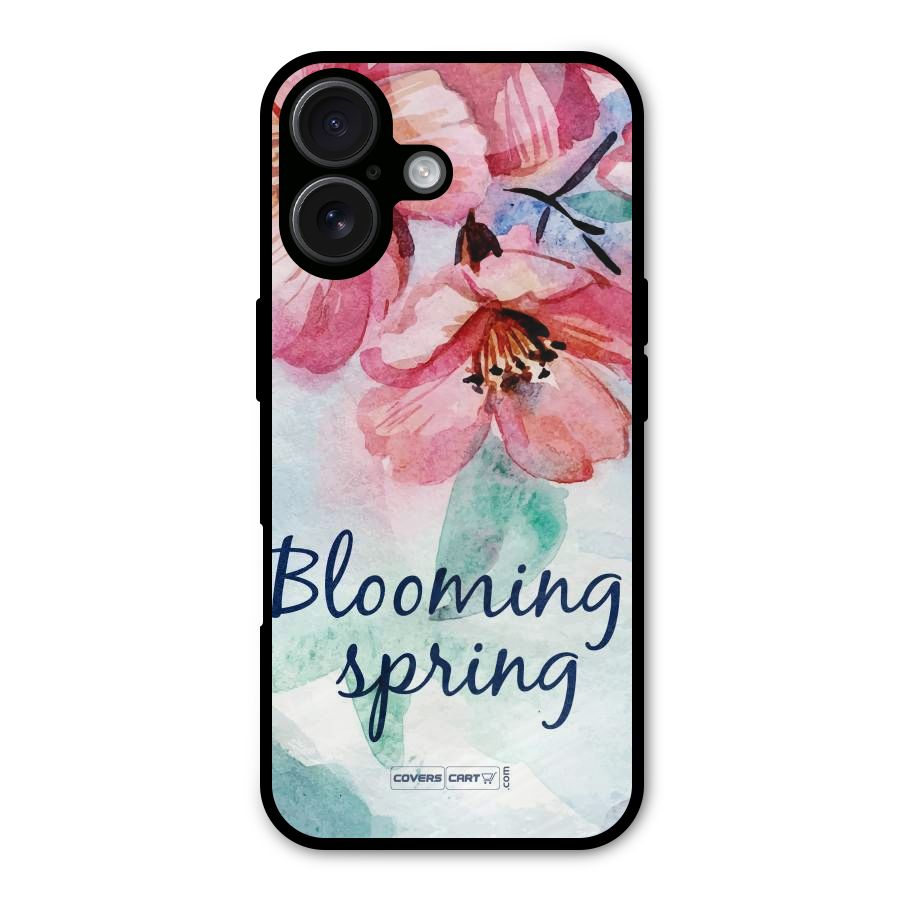 Blooming Spring Metal Back Case for iPhone 16