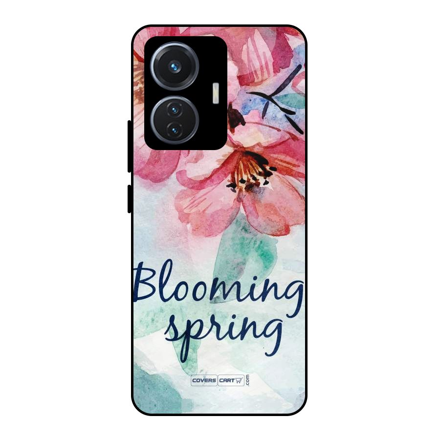 Blooming Spring Metal Back Case for iQOO Z6 44W