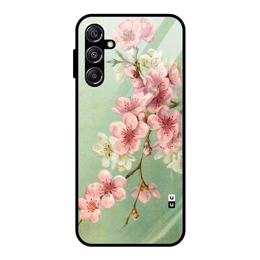Blossom Cherry Design Glass Back Case for Galaxy M34 5G