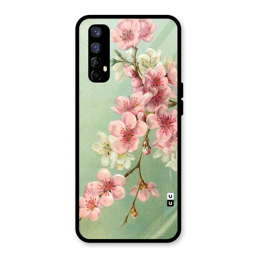 Blossom Cherry Design Glass Back Case for Realme 7