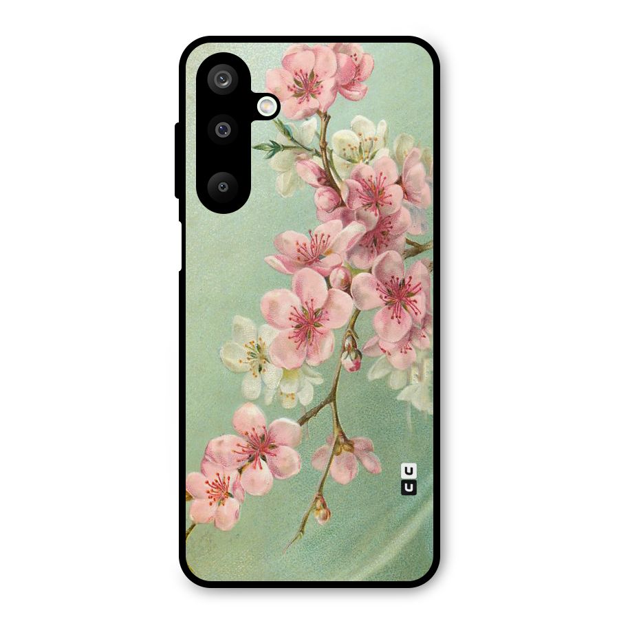 Blossom Cherry Design Metal Back Case for Galaxy M16