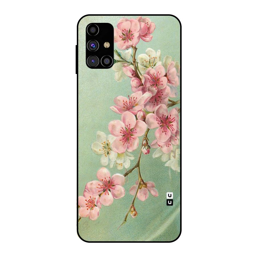 Blossom Cherry Design Metal Back Case for Galaxy M31s