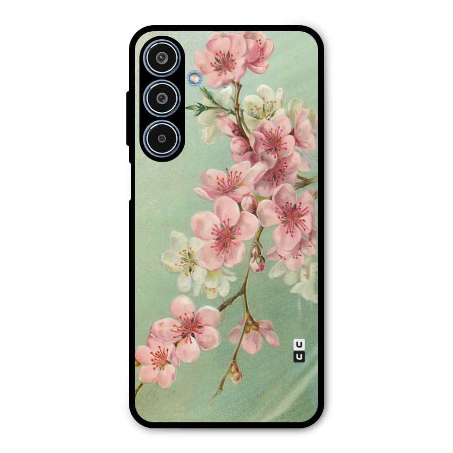 Blossom Cherry Design Metal Back Case for Galaxy M35