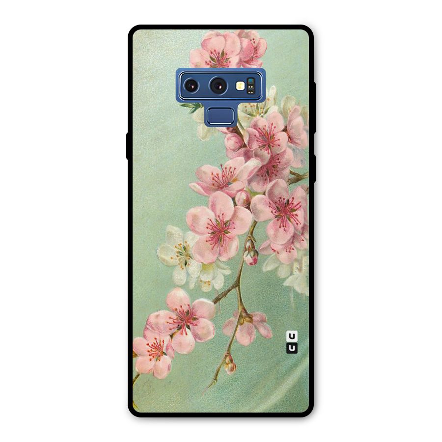 Blossom Cherry Design Metal Back Case for Galaxy Note 9