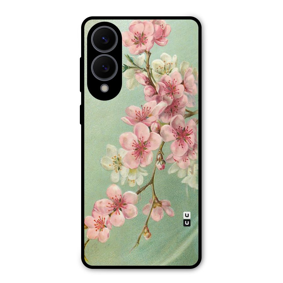 Blossom Cherry Design Metal Back Case for Galaxy S25 Edge