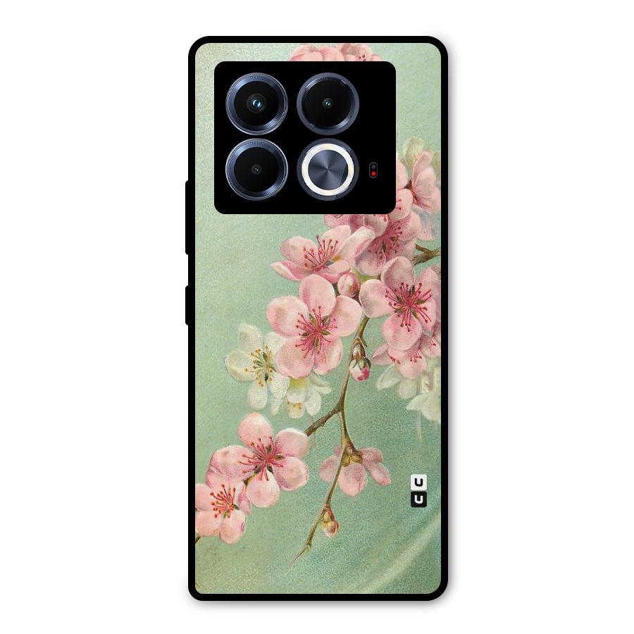 Blossom Cherry Design Metal Back Case for Infinix Note 40 5G