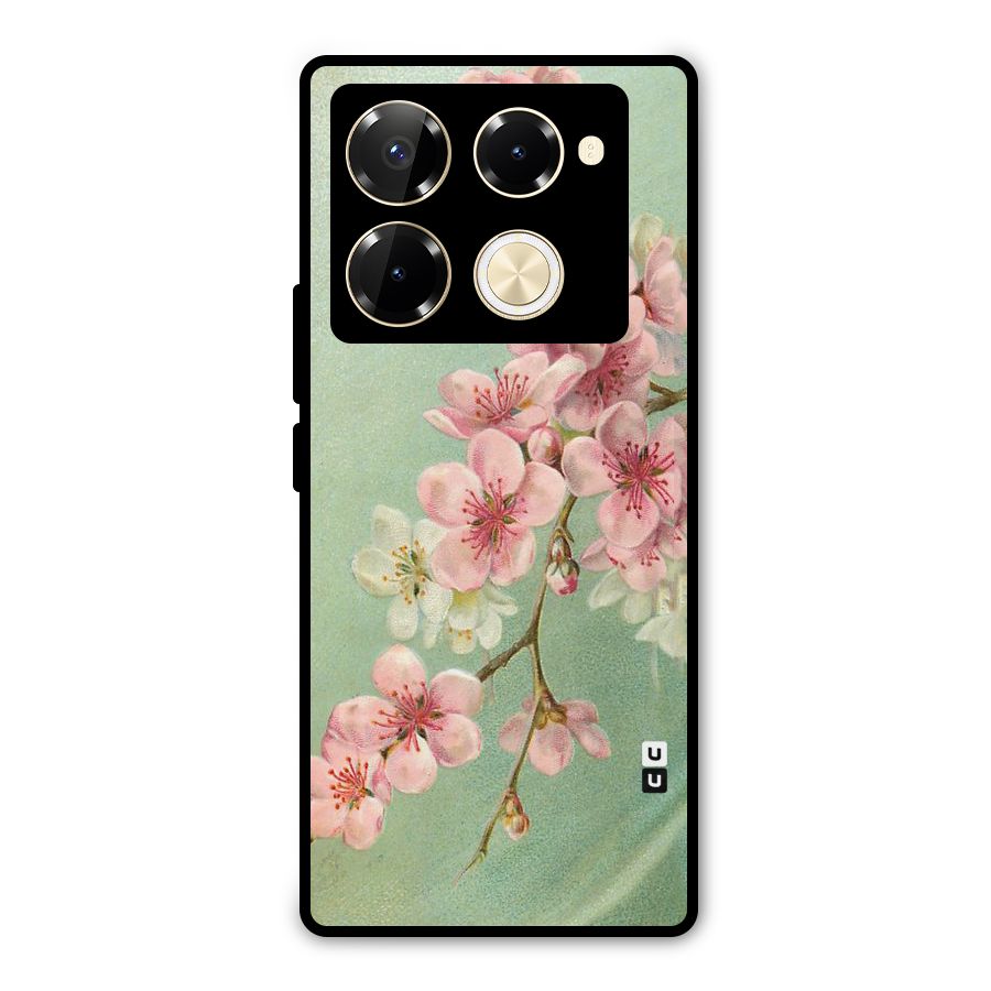 Blossom Cherry Design Metal Back Case for Infinix Note 40 Pro